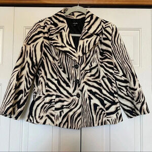 Rafealla animal print blazer size L